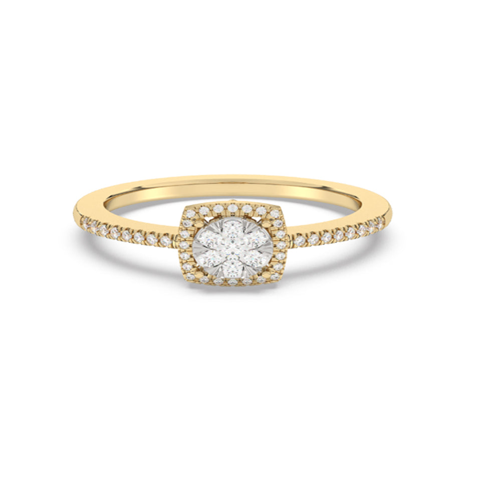 Muse Jewelry .25ct G SI 14K Yellow Gold Diamond Engagement Ring Size 6.5
