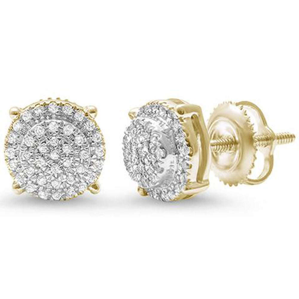 Muse Jewelry .16ct G SI 10kt Gold Round Diamond Cluster Stud Earrings 3 Metal Colors Available