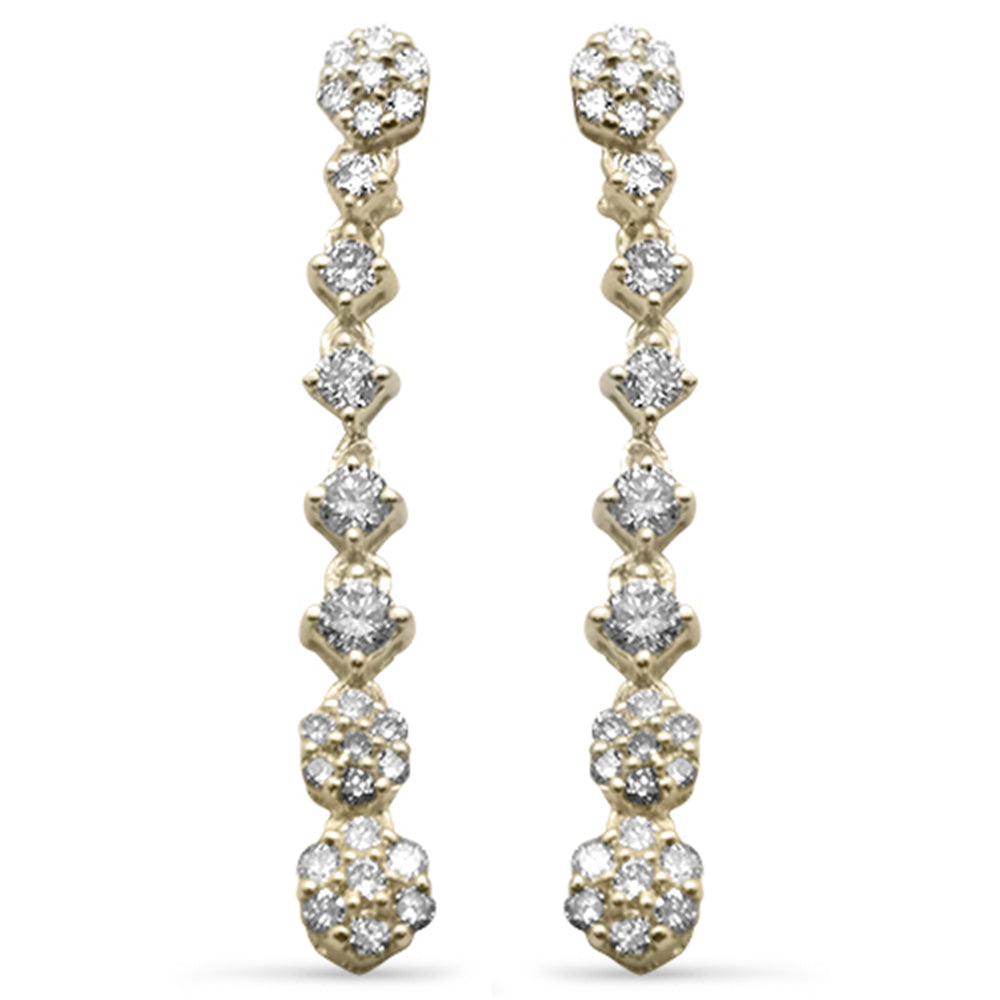 Muse Jewelry .45ct G SI 14K Yellow Gold Diamond Drop Dangle Earrings