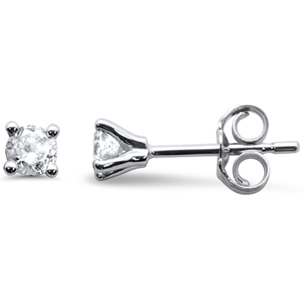 Muse Jewelry 0.30ct G SI 14K White Gold Diamond Solitaire Stud Earrings