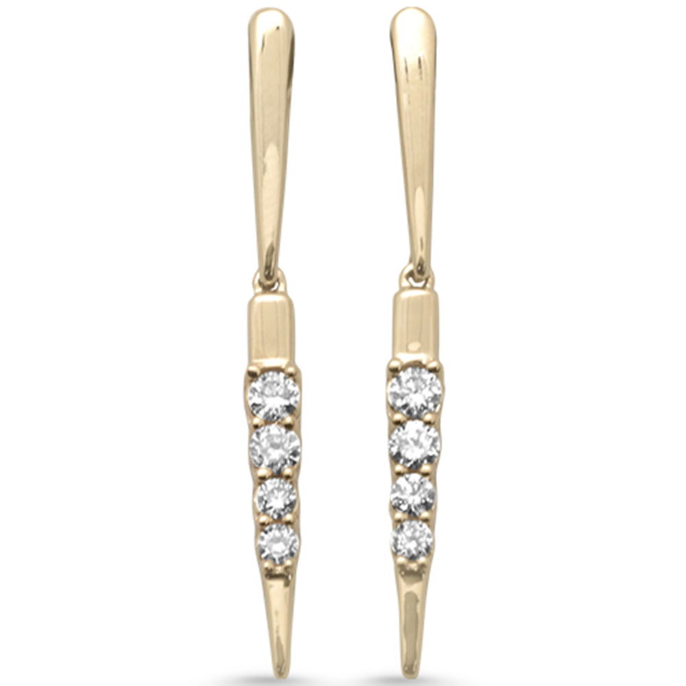 Muse Jewelry .25ct G SI 14K Yellow Gold Diamond Drop Earrings
