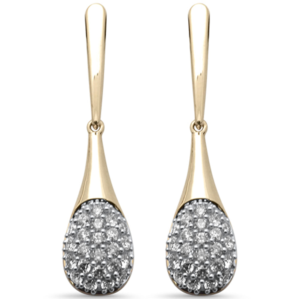Muse Jewelry .48ct G SI 14K Yellow Gold Diamond Drop Earrings