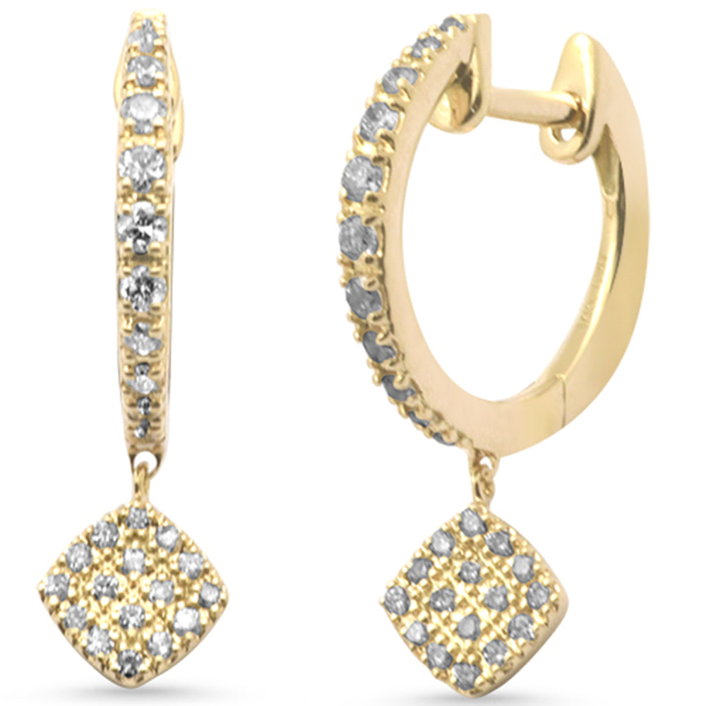 Muse Jewelry .26ct G SI 14K Yellow Gold Diamond Dangling Earrings