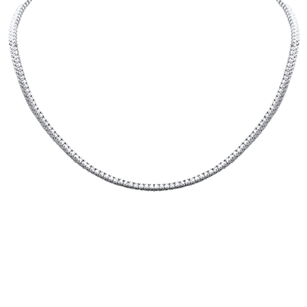 Muse Jewelry 1.97ct G SI 14K YWhite Gold Diamond Tennis Necklace 14" + 2" Ext