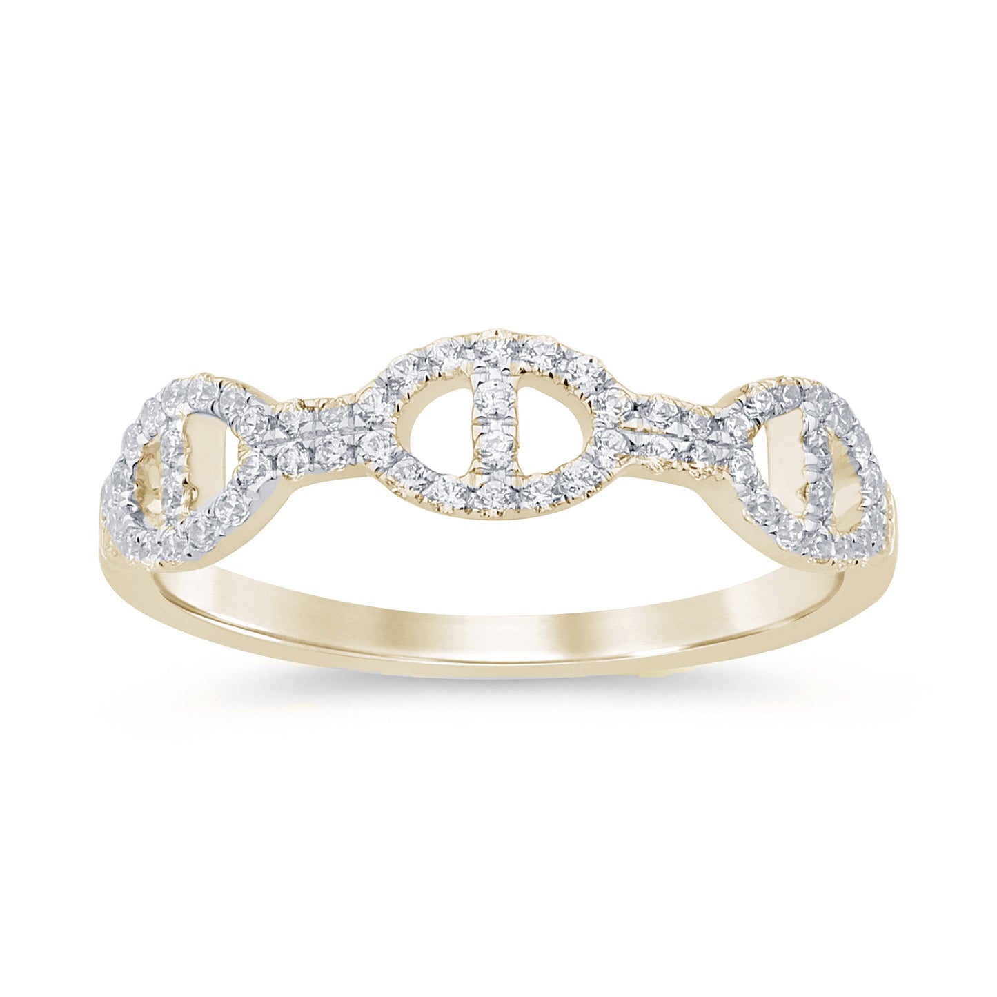 Muse Jewelry .25ct G SI 14K Yellow Gold Women's Diamond Ring Band Size 6.5
