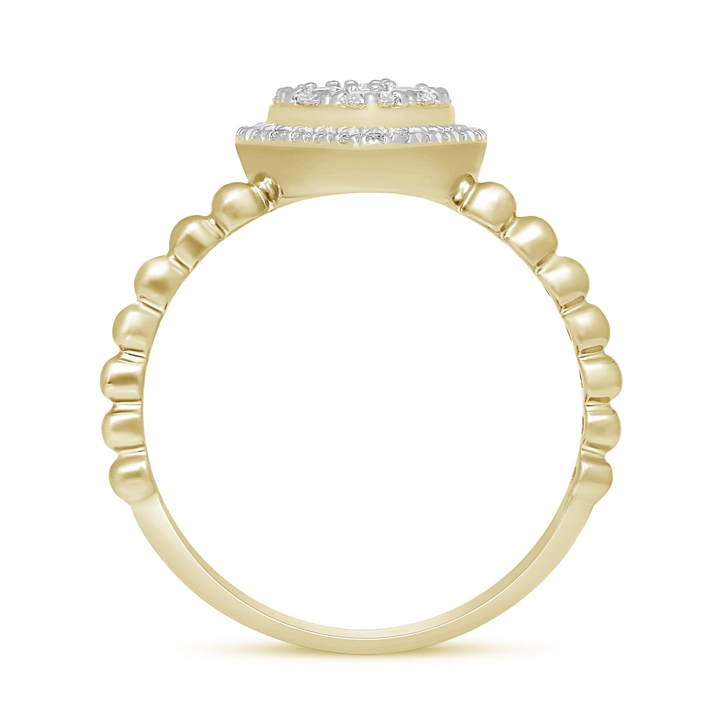 Muse Jewelry .30ct G SI 14K Yellow Gold Heart Shaped Diamond Ring Size 6.5