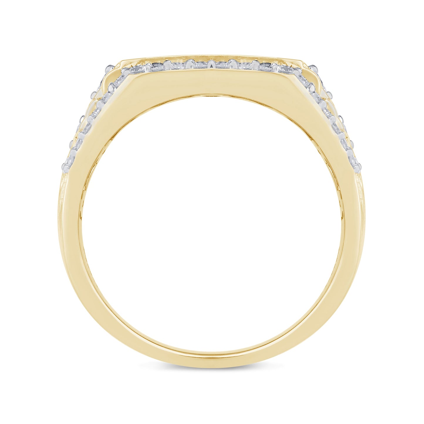 Muse Jewelry 1.77ct G SI 14K Yellow Gold Diamond Mens Band Ring Size 10