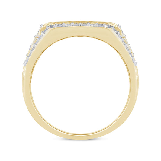 Muse Jewelry 1.77ct G SI 14K Yellow Gold Diamond Mens Band Ring Size 10