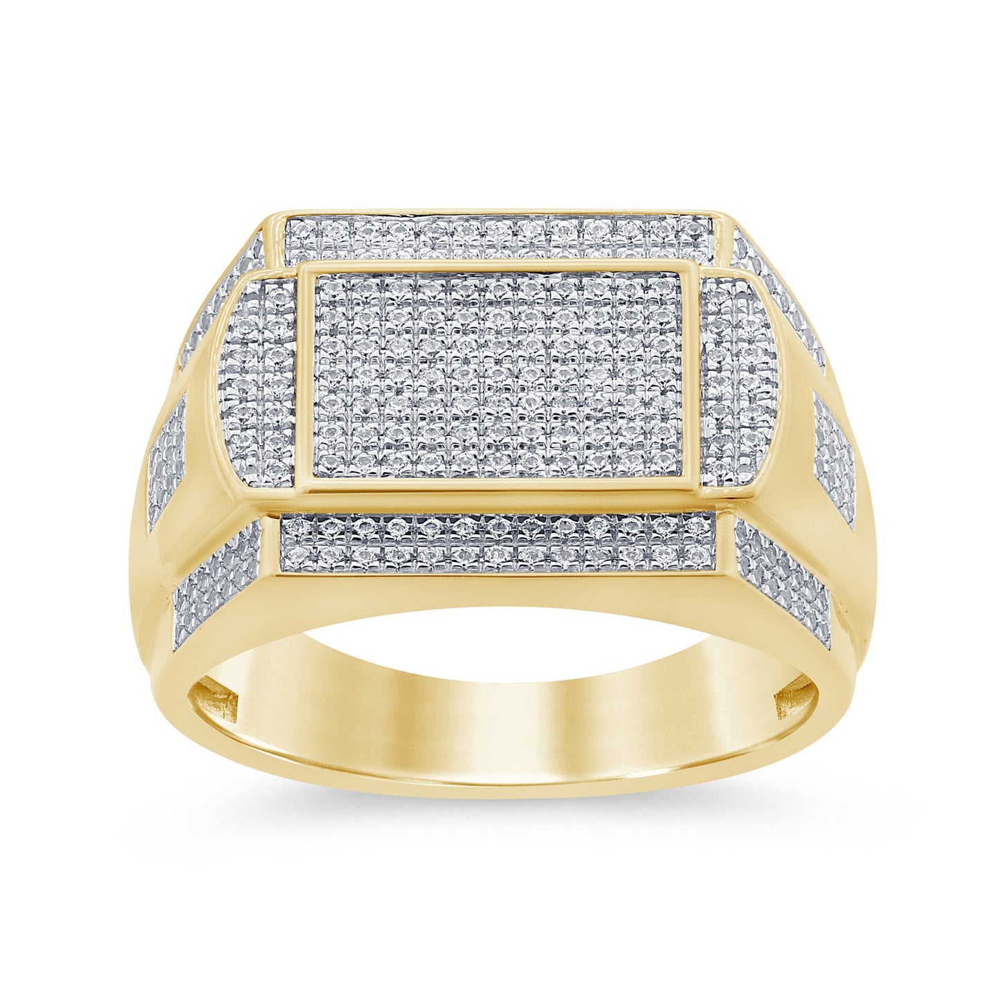 Muse Jewelry .58ct G SI 10K Yellow Gold Men's Ring