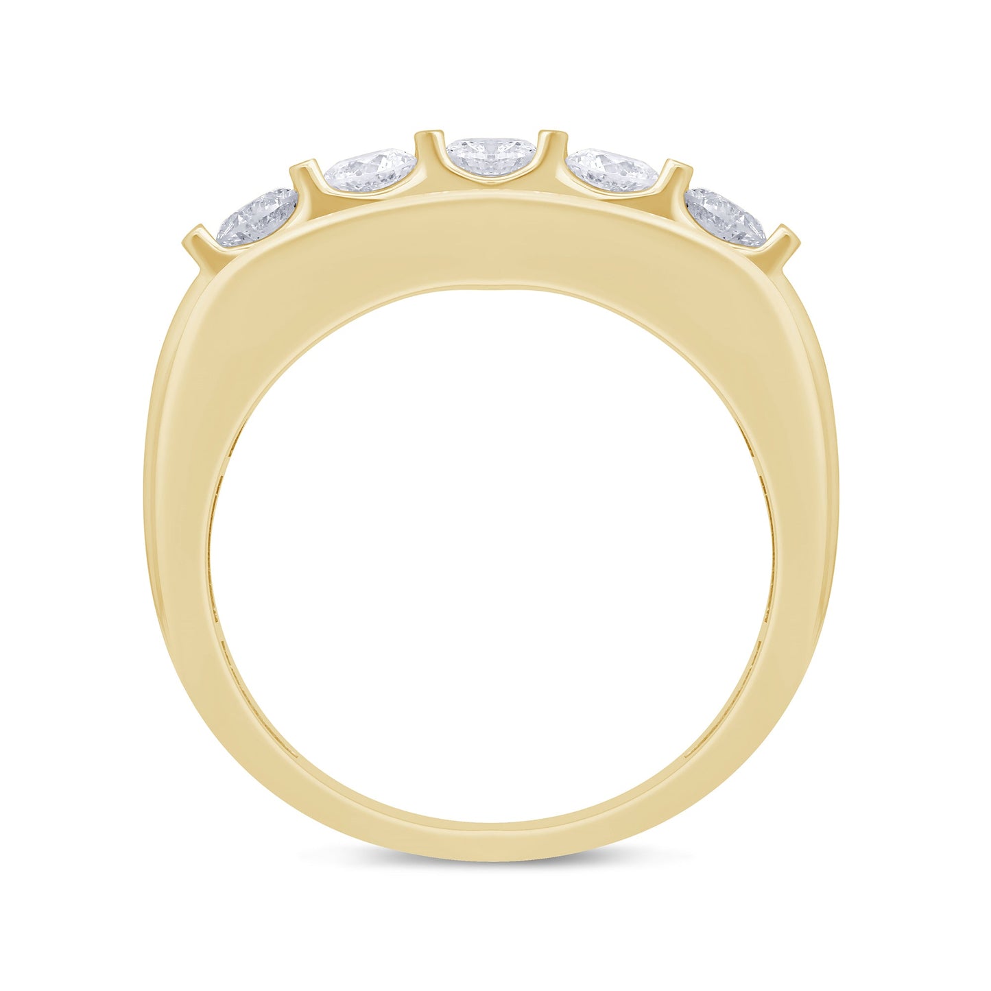 Muse Jewelry 3.12ct G SI 14K Yellow Gold Diamond Men's Band Ring Size 10