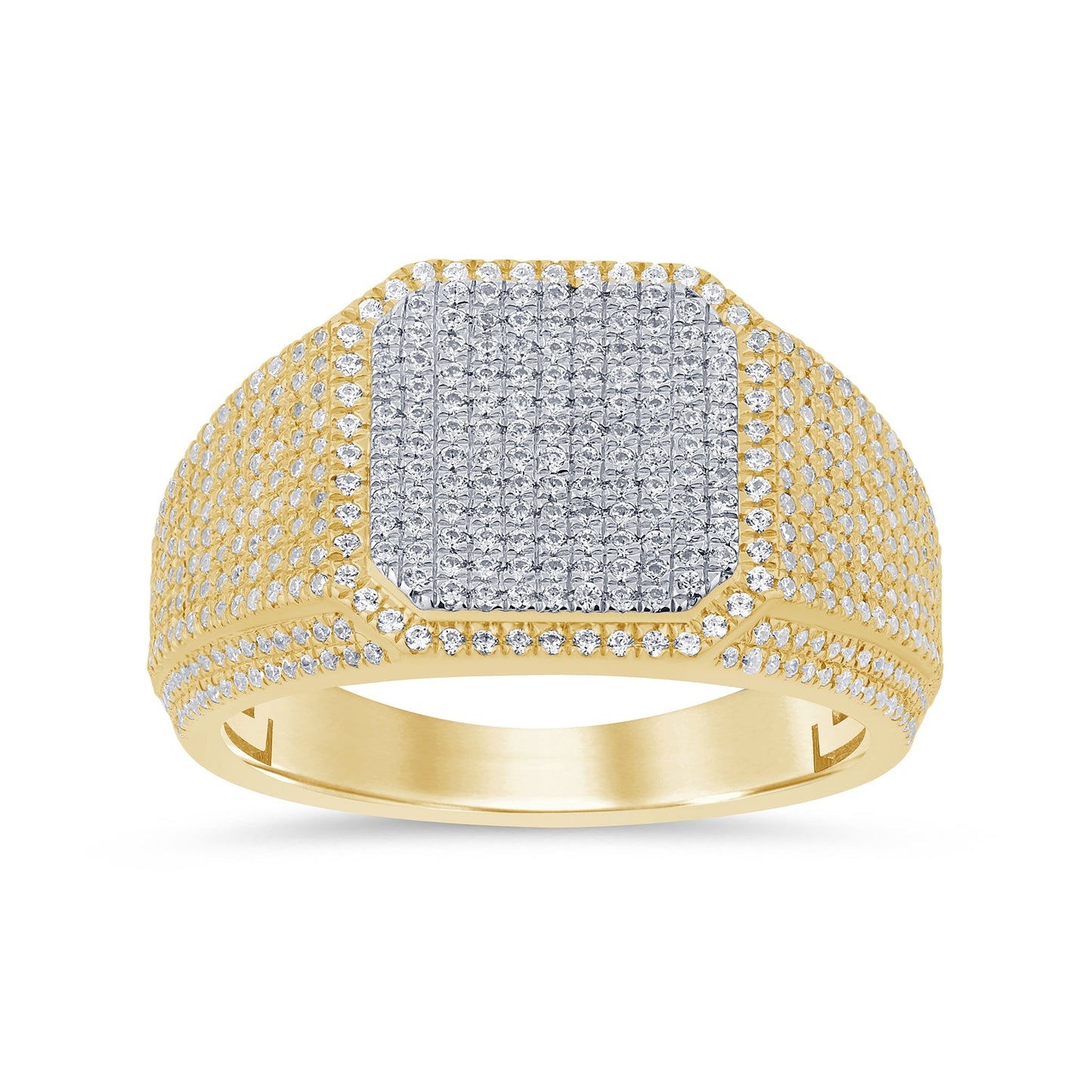 Muse Jewelry .86ct G SI 14K Yellow Gold Men's Diamond Ring Band