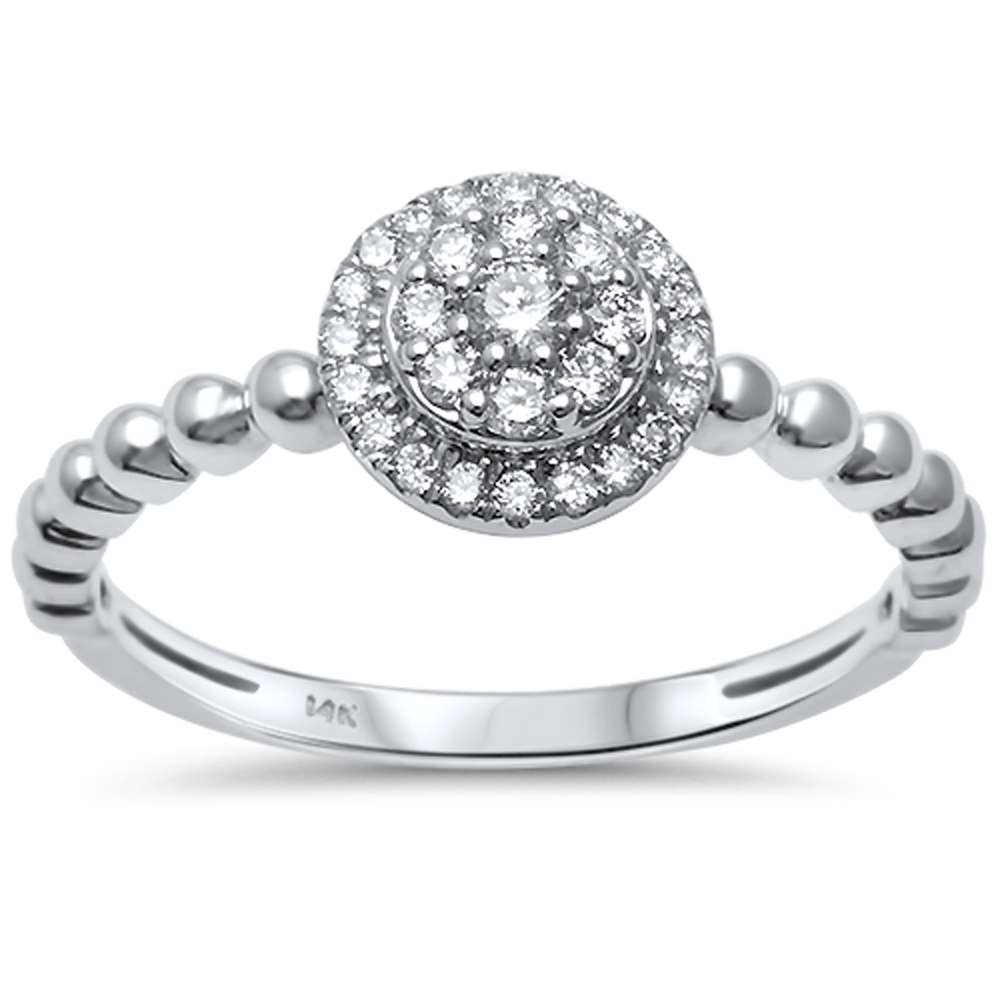 Muse Jewelry .25ct G SI 14kt White Gold Diamond Engagement Promise Ring Size 6.5