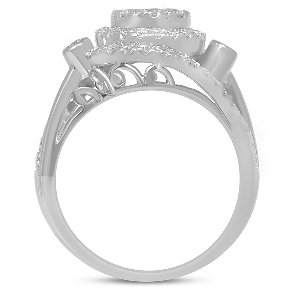 Muse Jewelry 1.04ct 14k White Gold Diamond Engagement Ring Size 6.5
