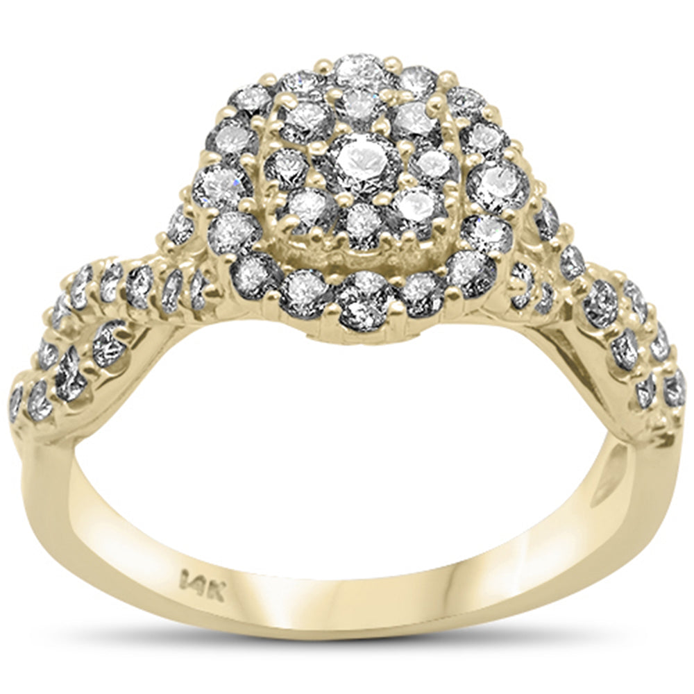 Muse Jewelry 1.10ct G SI 14K Yellow Gold Diamond Engagement Ring Size 6.5