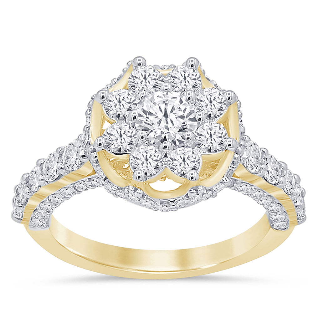 Muse Jewelry 1.97ct G SI 14K Yellow Gold Engagement Ring