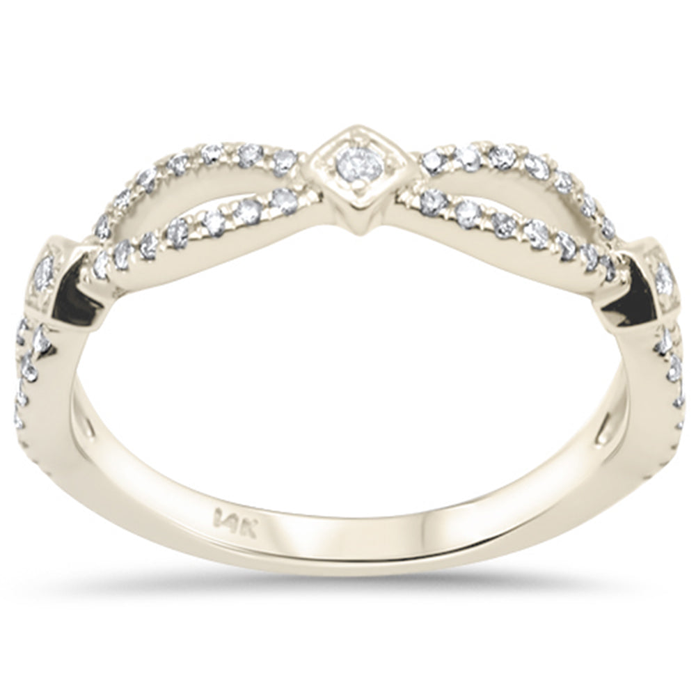 Muse Jewelry .27ct G SI 14K Yellow Gold Women's Ring Band Size 7