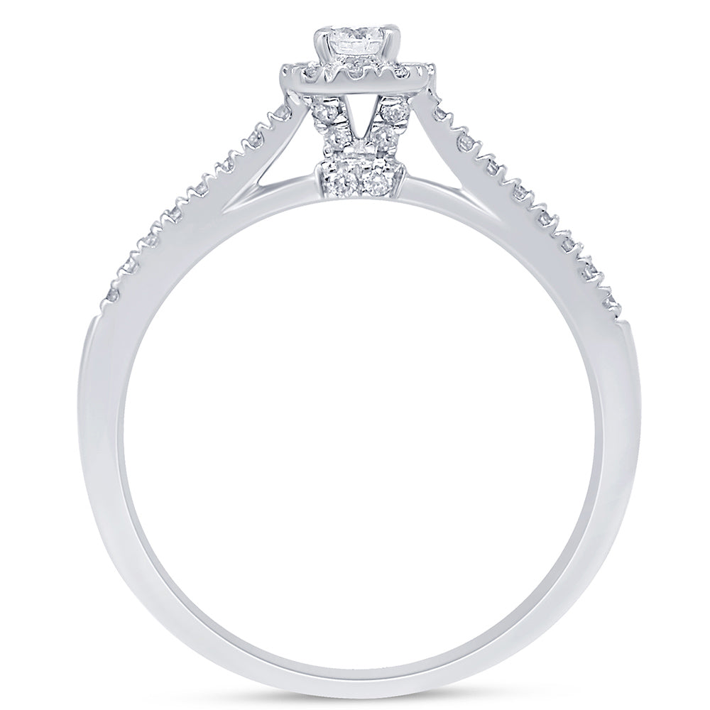 Muse Jewelry .31ct G SI 14K White Gold Diamond Engagement Ring Size 6.5