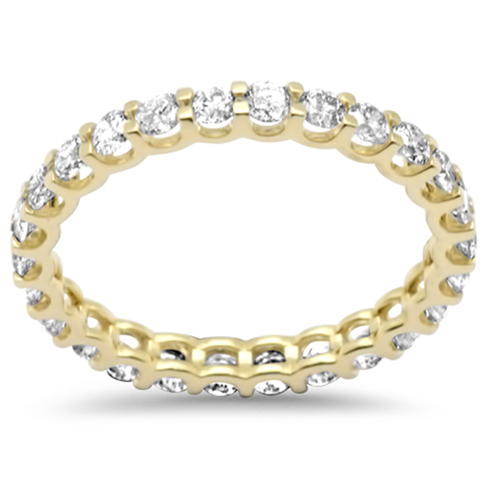 Muse Jewelry 1.31ct G SI 14K Yellow Gold Diamond Eternity Band Ring Size 7