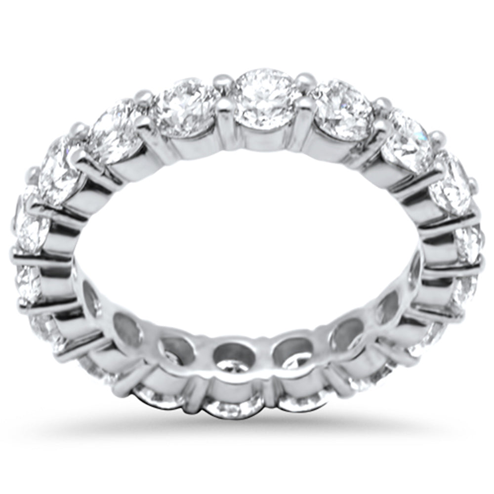 Muse Jewelry 3.30ct G SI 14K White Gold Diamond Eternity Ring Size 6.0