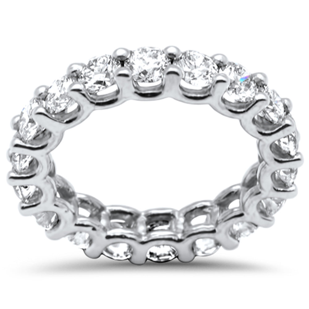Muse Jewelry 3.80ct G SI 14K White Gold Diamond Eternity Ring Size 6.5