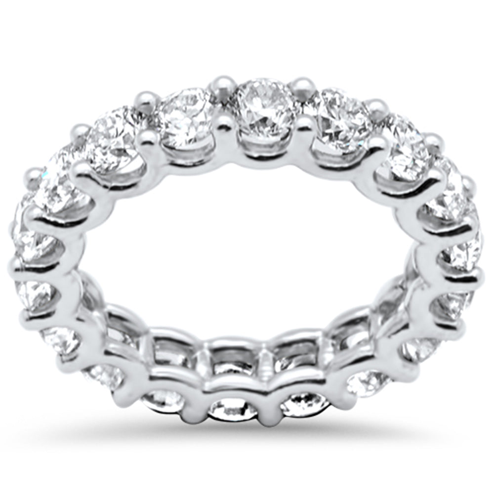Muse Jewelry 5.12ct G SI 14K White Gold Diamond Eternity Ring Size 6.5