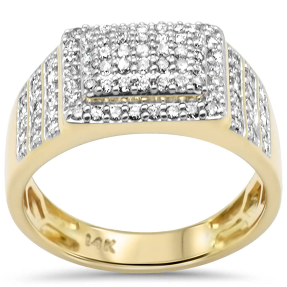Muse Jewelry 1.11ct G SI 14K Yellow Gold Diamond Men's Band Ring Size 10