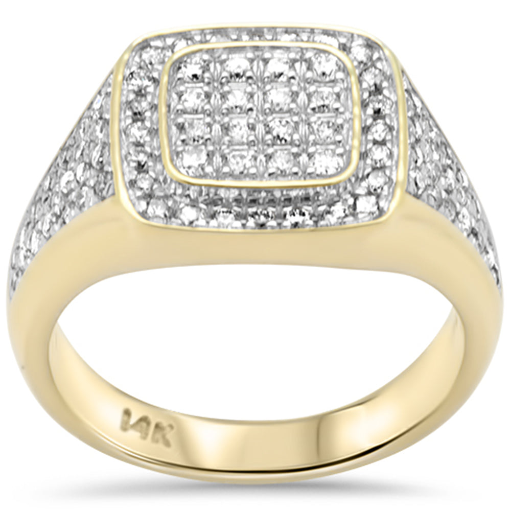Muse Jewelry 1.00ct G SI 14K Yellow Gold Diamond Men's Band Ring Size 10
