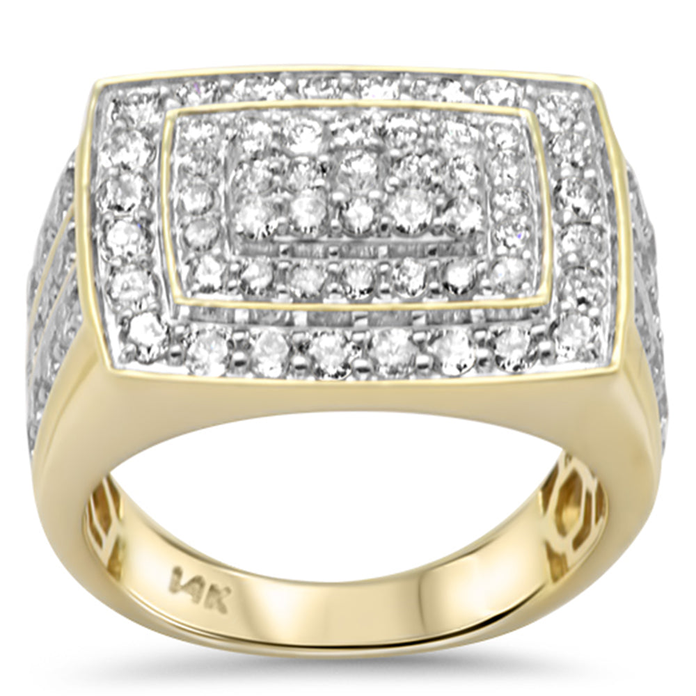 Muse Jewelry 3.00ct G SI 14K Yellow Gold Diamond Men's Band Ring Size 10