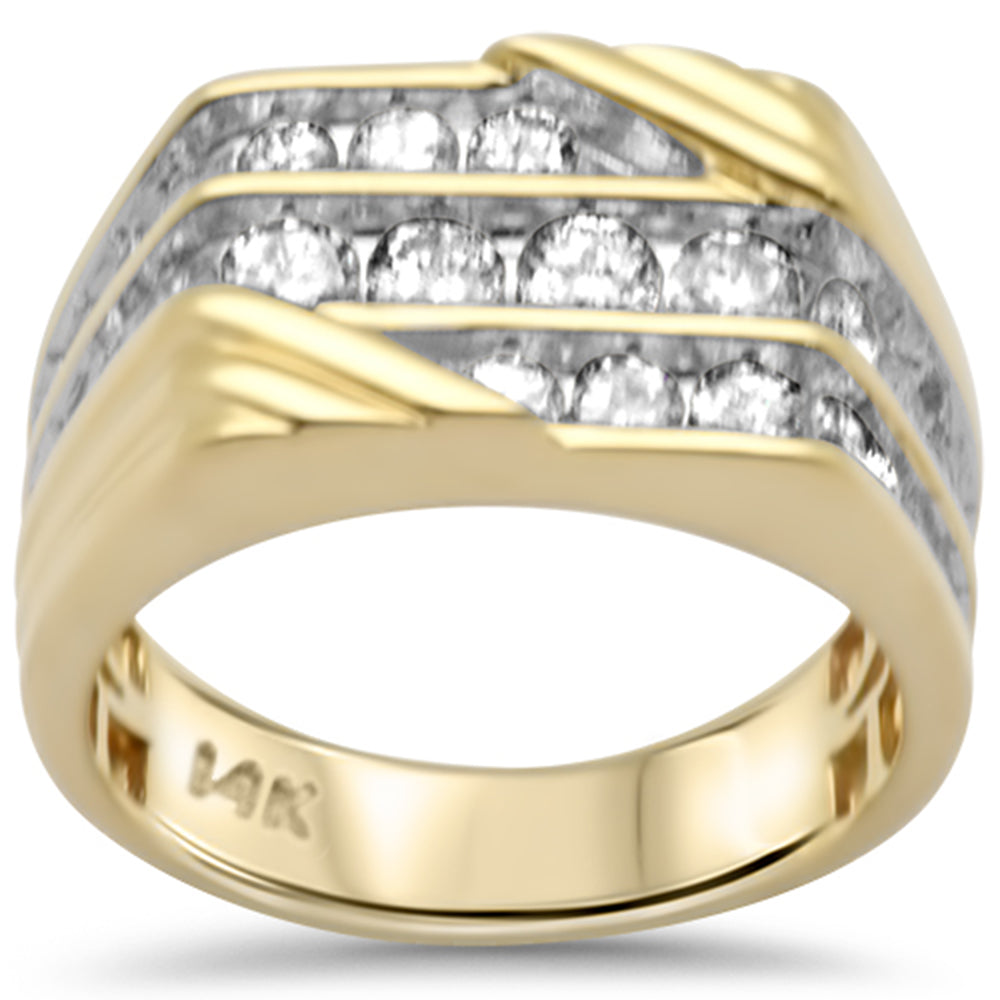 Muse Jewelry 2.03ct G SI 14K Yellow Gold Diamond Men's Band Ring Size 10