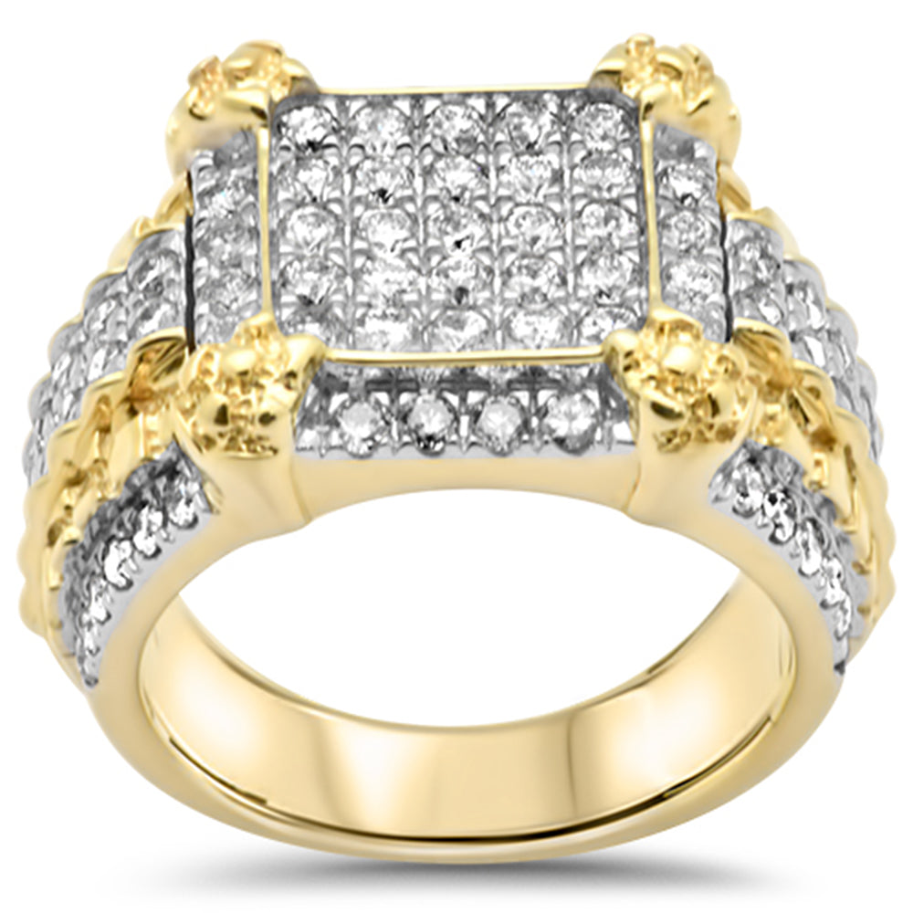 Muse Jewelry 2.54ct G SI 14K Yellow Gold Diamond Men's Band Ring Size 10