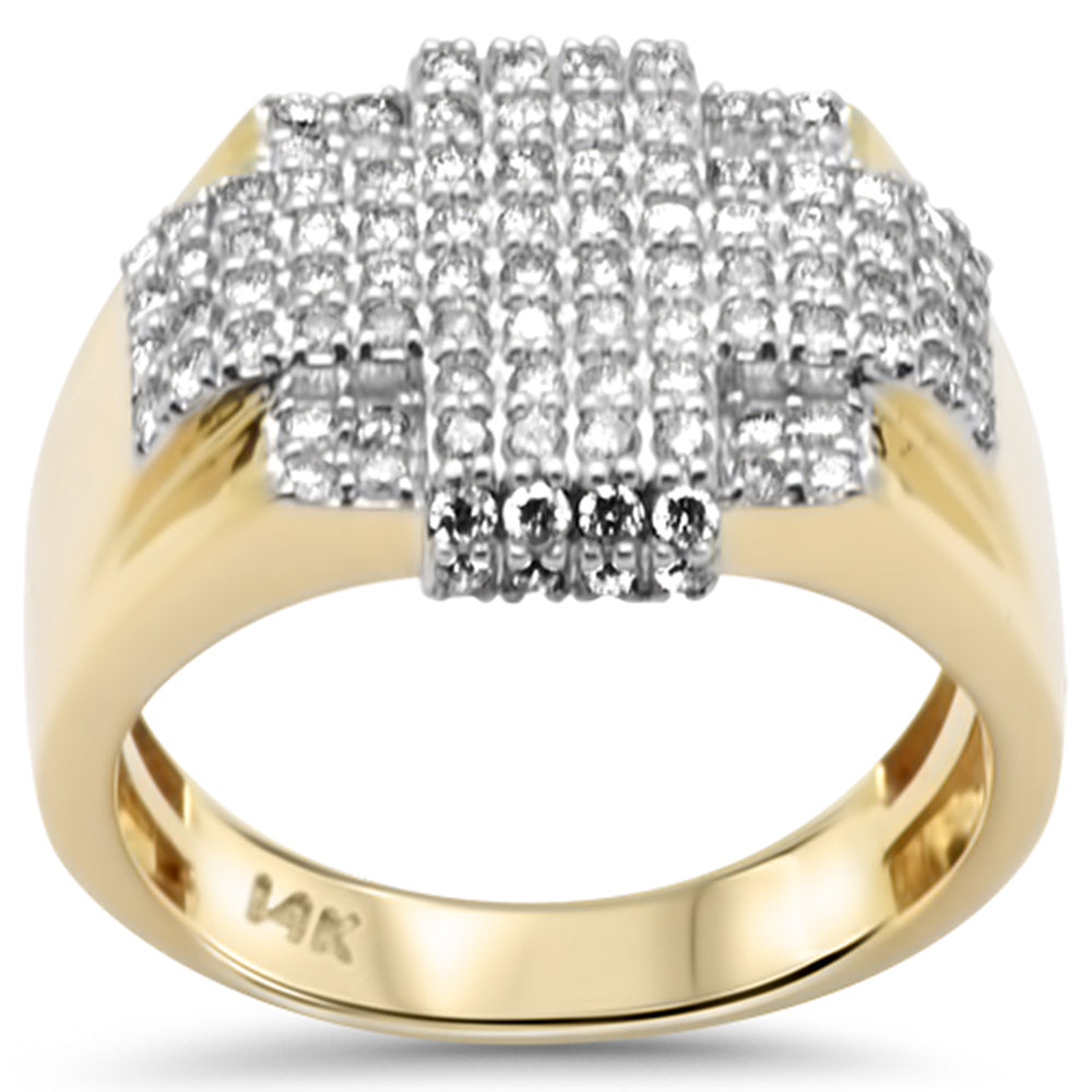 Muse Jewelry 1.24ct G SI 14K Yellow Gold Diamond Men's Band Ring Size 10
