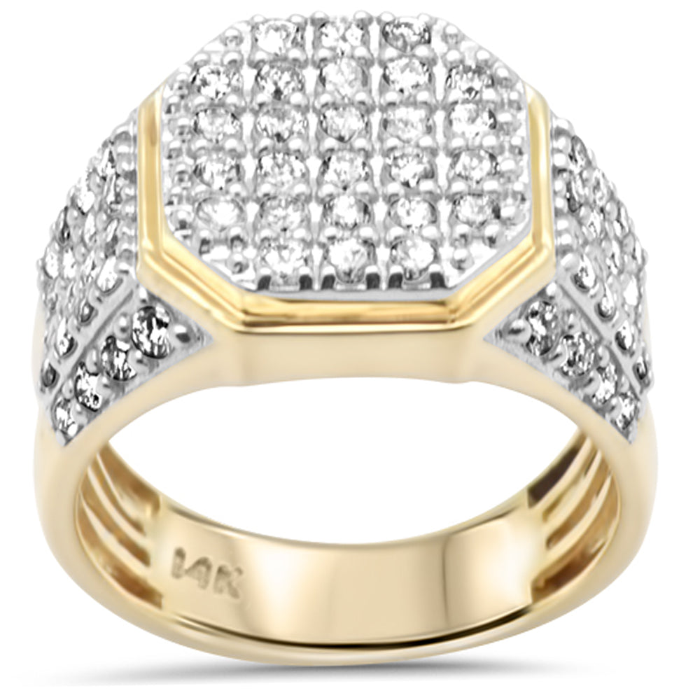 Muse Jewelry 2.16ct G SI 14K Yellow Gold Diamond Men's Band Ring Size 10