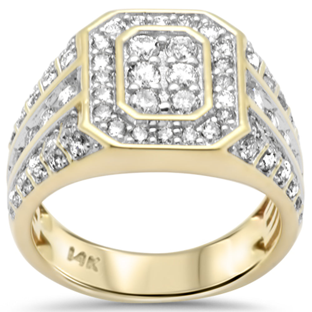 Muse Jewelry 2.12ct G SI 14K Yellow Gold Diamond Mens Band Ring Size 10