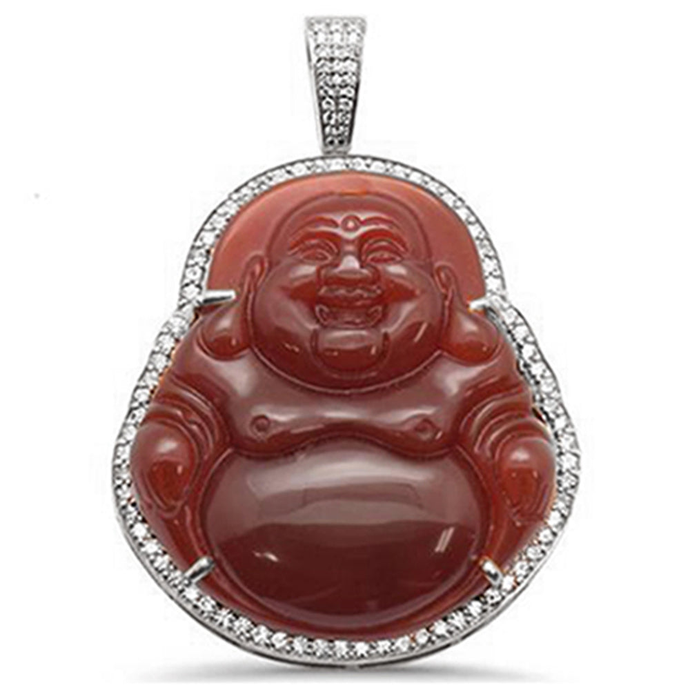Muse Jewelry 1.14CT 10k Gold Diamond Big Buddha Pendant All Metal Colors Available