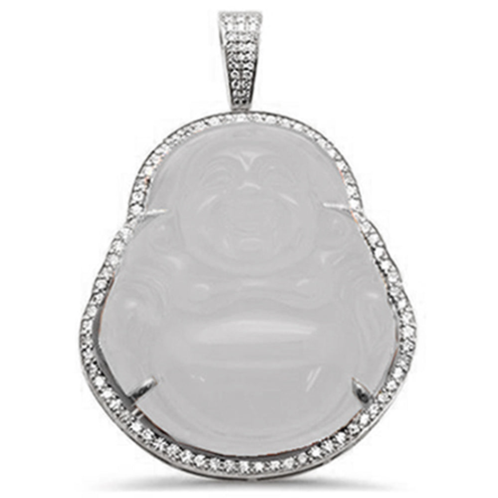 Muse Jewelry 1.14CT 10k Gold Diamond Big Buddha Pendant All Metal Colors Available