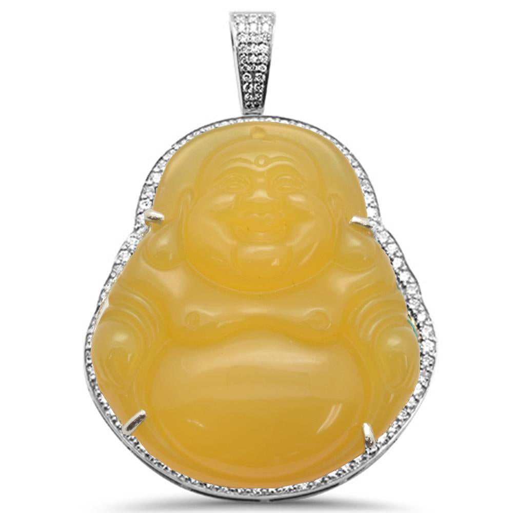 Muse Jewelry 1.14CT 10k Gold Diamond Big Buddha Pendant All Metal Colors Available
