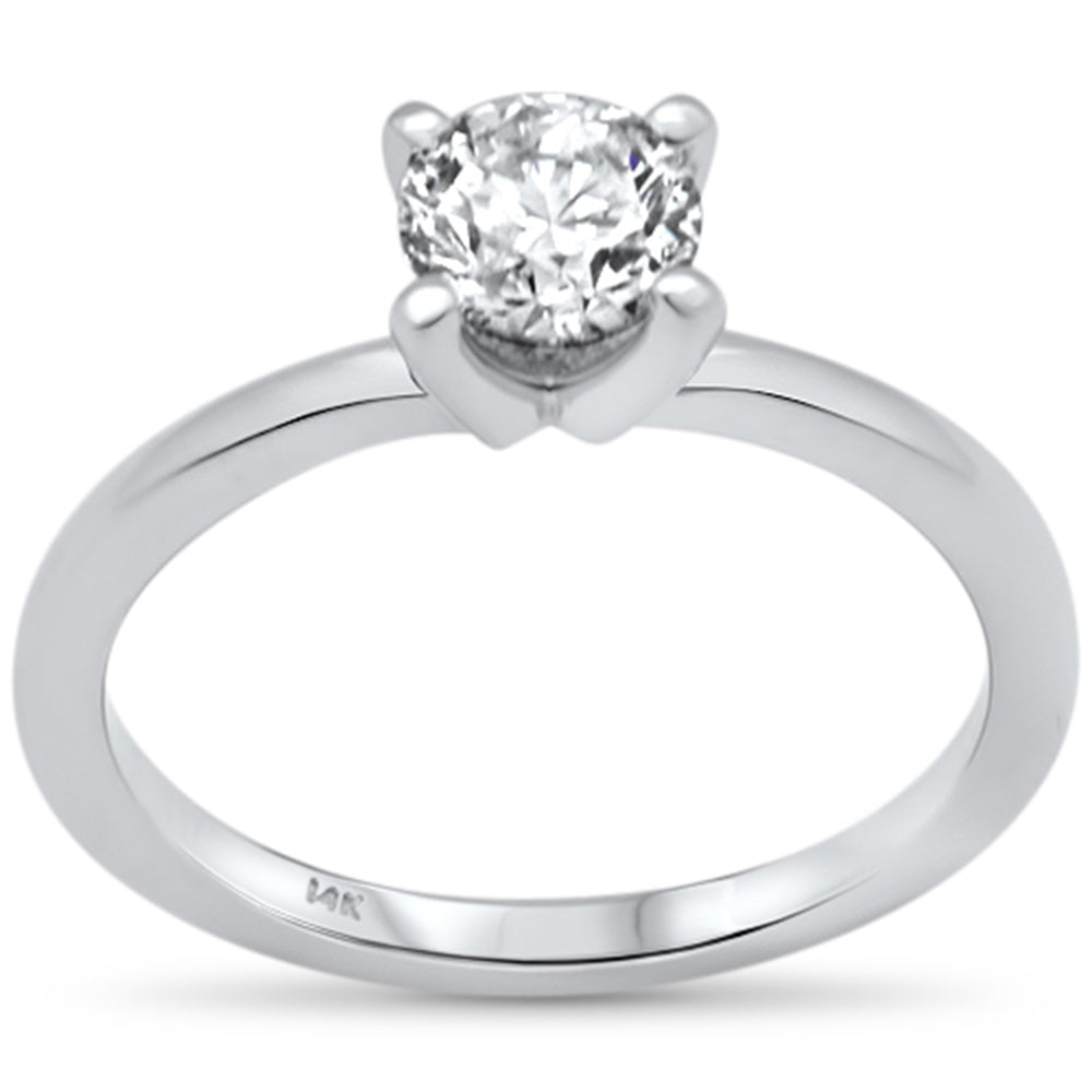 Muse Jewelry 1.02ct G SI 14K White Gold Round Diamond Solitaire Ring