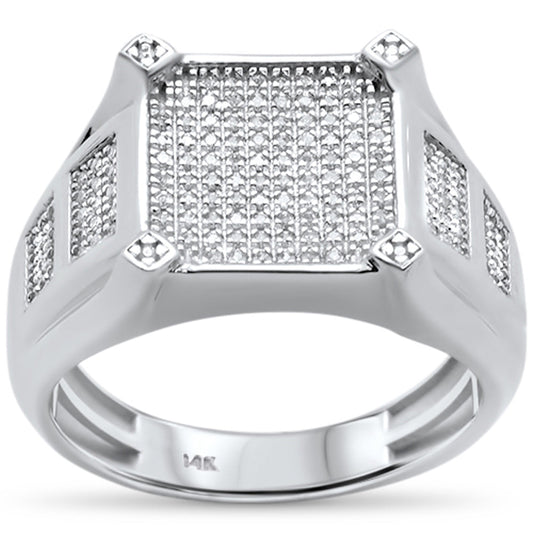 Muse Jewelry .36ct 14k White Gold Diamond Ring Band Size 10