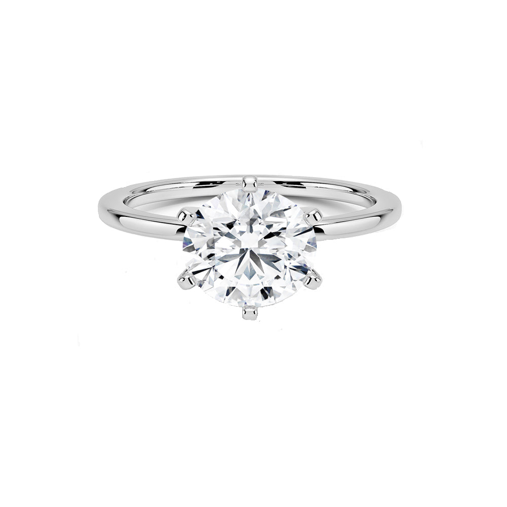 Muse Jewelry 1.73ct G SI 14K White Gold Round Diamond Solitaire Ring Size 6.5