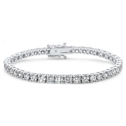 Muse Jewelry 10.08ct 14K White Gold Diamond Tennis Bracelet 7"