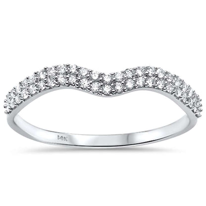 Muse Jewelry .20ct G SI 14kt White Gold Diamond Band Ring Size 6.5