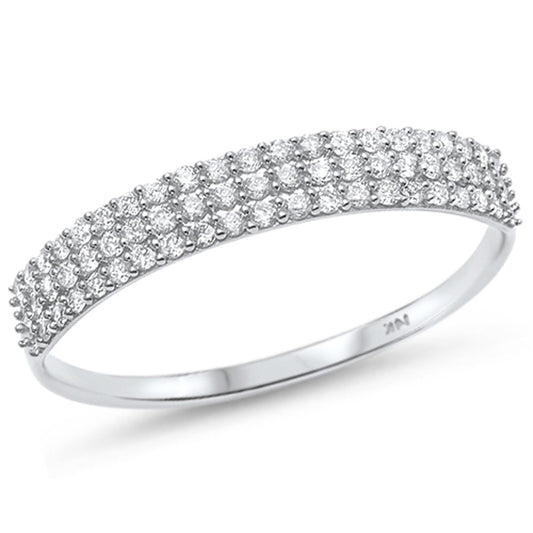 Muse Jewelry .25ct 14kt White Gold Diamond Band Ring Size 6.5