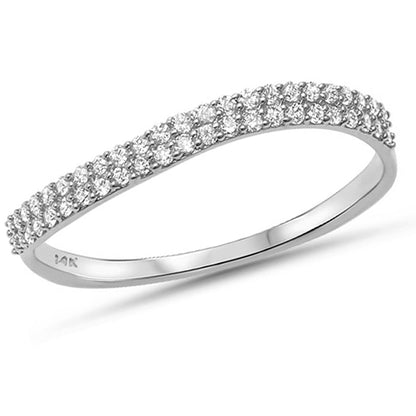 Muse Jewelry .22ct G SI 14kt White Gold Diamond Band Ring Size 6.5