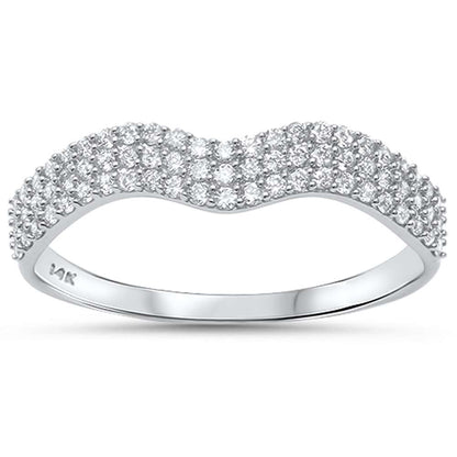 Muse Jewelry .30ct G SI 14kt White Gold Diamond Band Ring Size 6.5