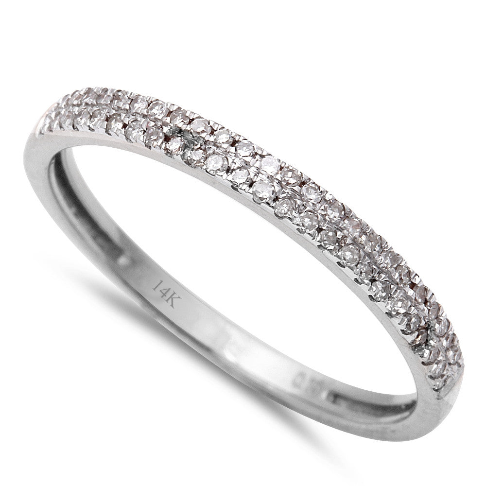 Muse Jewelry .15CT Round Diamond Pave Set Diamond Wedding Anniversary Band Size 6.5