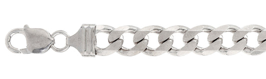 Muse Jewelry 400-17.5MM Flat Curb Chain Made in Italy Available in 8"- 32" inches NEW