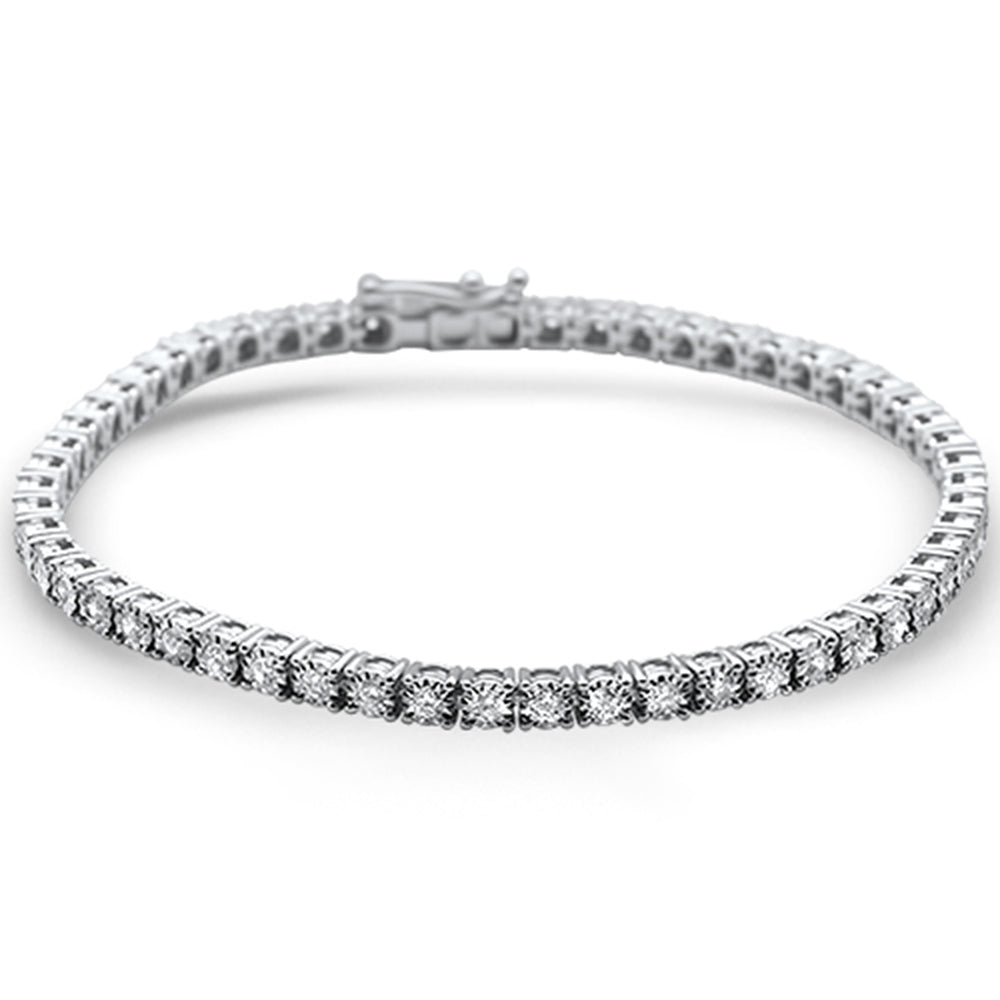 Muse Jewelry 1.03ct 14KT White Gold Diamond Miracle Illusion Tennis Bracelet 7" Long