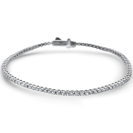 Muse Jewelry 2.08ct 14KT White Gold Diamond Diamond Tennis Bracelet 7" Long