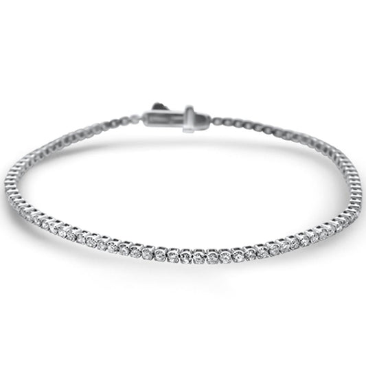 Muse Jewelry 2.12ct G SI 14KT White Gold Diamond Tennis Bracelet 7"