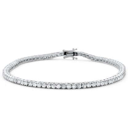 Muse Jewelry 3.00ct 14KT White Gold Diamond Tennis Bracelet 7"